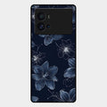 Blue Blossom Kindle Glass Phone Cover For Iqoo 9 Pro 5G