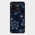 Blue Blossom Kindle Glass Phone Cover For Iqoo Neo 10 5G