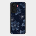 Blue Blossom Kindle Glass Phone Cover For Iqoo Neo 9 Pro 5G
