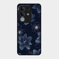 Blue Blossom Kindle Glass Phone Cover For iQOO Z10x 5G
