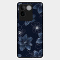 Blue Blossom Kindle Glass Phone Cover For Iqoo Z7 Pro 5G