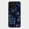 Blue Blossom Kindle Glass Phone Cover For Iqoo Z9 5G