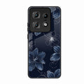 Blue Blossom Kindle Glass Phone Cover For Motorola Edge 50 Pro