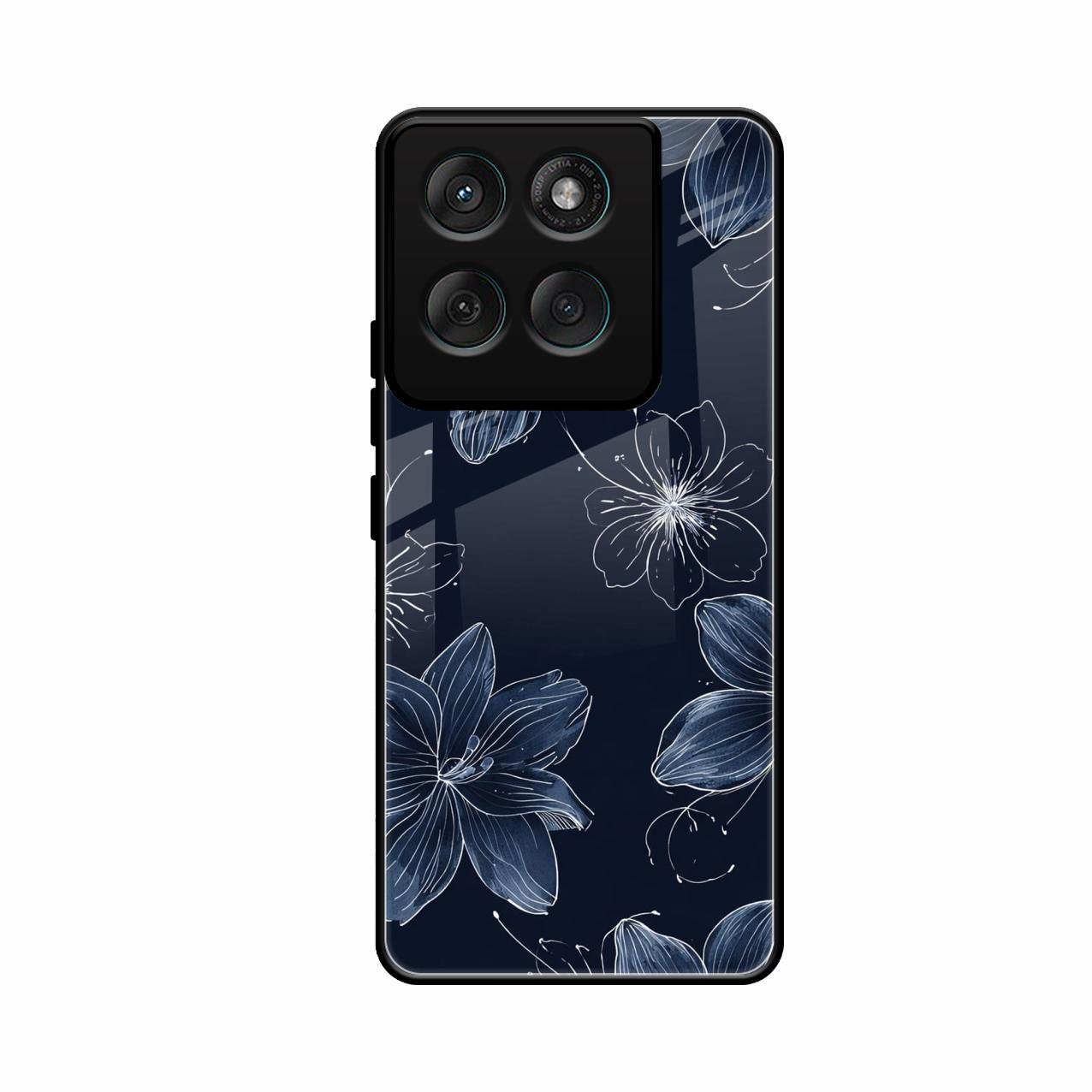 Blue Blossom Kindle Glass Phone Cover For Motorola Edge 60 Fusion 5G