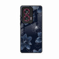 Blue Blossom Kindle Glass Phone Cover For Motorola G85 5G
