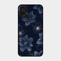 Blue Blossom Kindle Glass Phone Cover For Nothing Phone 1