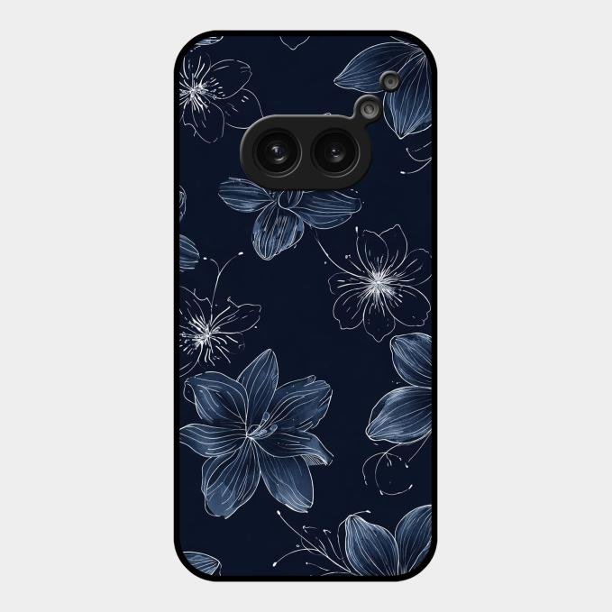 Blue Blossom Kindle Glass Phone Cover For Nothing Phone 2A 5G