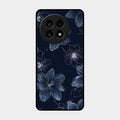 Blue Blossom Kindle Glass Phone Cover For Oneplus 13R 5G