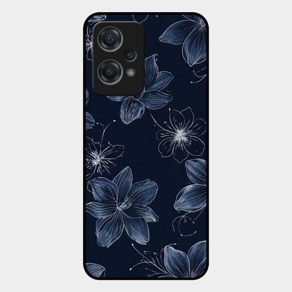 Blue Blossom Kindle Glass Phone Cover For Oneplus Nord Ce 2 Lite 5G