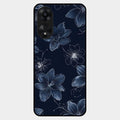 Blue Blossom Kindle Glass Phone Cover For Oppo A78 5G