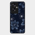 Blue Blossom Kindle Glass Phone Cover For Oppo A79 5G