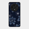 Blue Blossom Kindle Glass Phone Cover For Oppo F27 5G