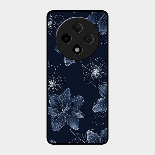 Blue Blossom Kindle Glass Phone Cover For Oppo F27 Pro Plus 5G