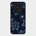 Blue Blossom Kindle Glass Phone Cover For Oppo F29 5G