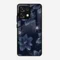 Blue Blossom Kindle Glass Phone Cover For Oppo F31 5G