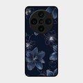 Blue Blossom Kindle Glass Phone Cover For Oppo Find X8 Pro 5G