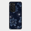 Blue Blossom Kindle Glass Phone Cover For Oppo Reno 12 5G