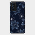 Blue Blossom Kindle Glass Phone Cover For Oppo Reno 6 5G