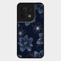 Blue Blossom Kindle Glass Phone Cover For Oppo Reno 8 5G