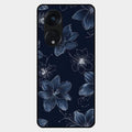 Blue Blossom Kindle Glass Phone Cover For Oppo Reno 8T 5G