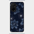 Blue Blossom Kindle Glass Phone Cover For Poco C71