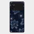 Blue Blossom Kindle Glass Phone Cover For Poco X4 Pro 5G