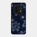 Blue Blossom Kindle Glass Phone Cover For Realme 13 Plus 5G