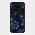 Blue Blossom Kindle Glass Phone Cover For Realme 13 Pro 5G