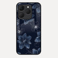 Blue Blossom Kindle Glass Phone Cover For Realme 15T 5G