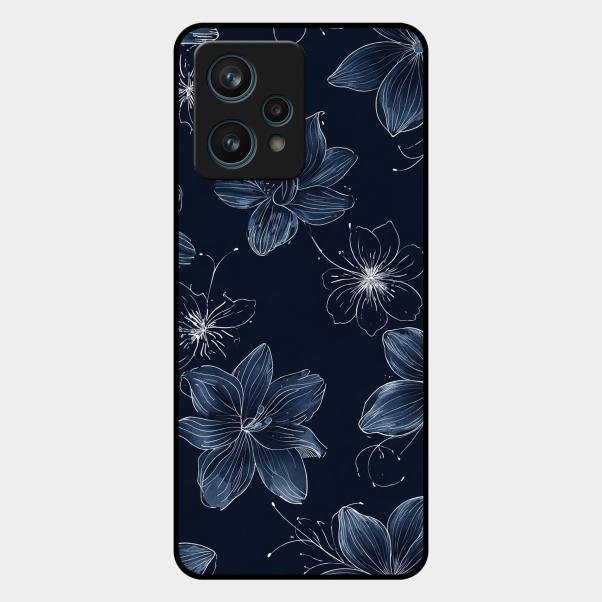 Blue Blossom Kindle Glass Phone Cover For Realme 9 Pro Plus 5G