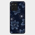 Blue Blossom Kindle Glass Phone Cover For Realme C35
