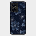 Blue Blossom Kindle Glass Phone Cover For Realme C55