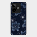 Blue Blossom Kindle Glass Phone Cover For Realme Gt 7T 5G