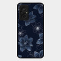 Blue Blossom Kindle Glass Phone Cover For Redmi 11 Prime 4G