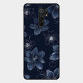 Blue Blossom Kindle Glass Phone Cover For Redmi 9 Prime