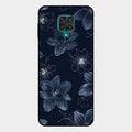 Blue Blossom Kindle Glass Phone Cover For Redmi Note 10 Lite