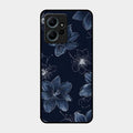 Blue Blossom Kindle Glass Phone Cover For Redmi Note 12 4G