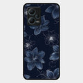 Blue Blossom Kindle Glass Phone Cover For Redmi Note 12 5G