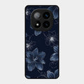Blue Blossom Kindle Glass Phone Cover For Redmi Note 14 Pro Plus 5G