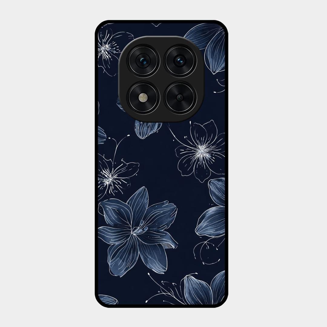 Blue Blossom Kindle Glass Phone Cover For Redmi Note 15 Pro 5G
