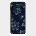 Blue Blossom Kindle Glass Phone Cover For Redmi Note 9 Pro