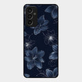 Blue Blossom Kindle Glass Phone Cover For Samsung Galaxy F13