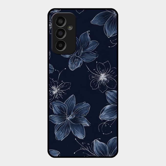 Blue Blossom Kindle Glass Phone Cover For Samsung Galaxy F13