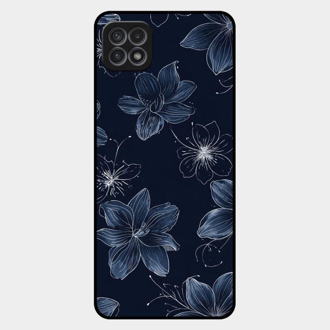 Blue Blossom Kindle Glass Phone Cover For Samsung Galaxy F42 5G