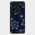 Blue Blossom Kindle Glass Phone Cover For Vivo T1 Pro 5G