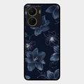 Blue Blossom Kindle Glass Phone Cover For Vivo T2X 5G