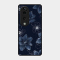 Blue Blossom Kindle Glass Phone Cover For Vivo T3 Ultra