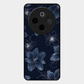 Blue Blossom Kindle Glass Phone Cover For Vivo T4 5G