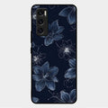 Blue Blossom Kindle Glass Phone Cover For Vivo V20 Se