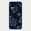 Blue Blossom Kindle Glass Phone Cover For Vivo V20